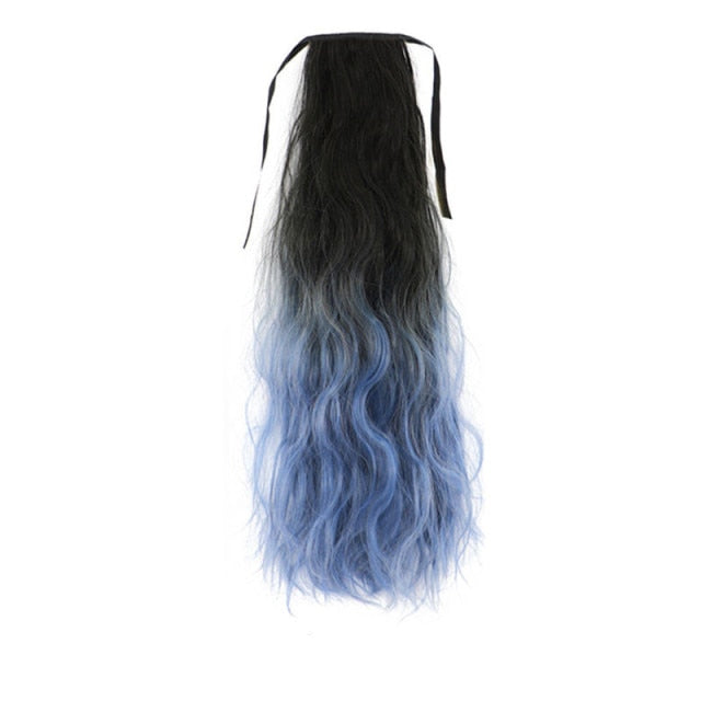 Ombre Color Claw Clip-In Synthetic Ponytail