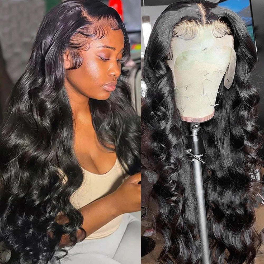 Body Wave Human Hair Pre-Plucked Melted Hairline Lace Front Wig