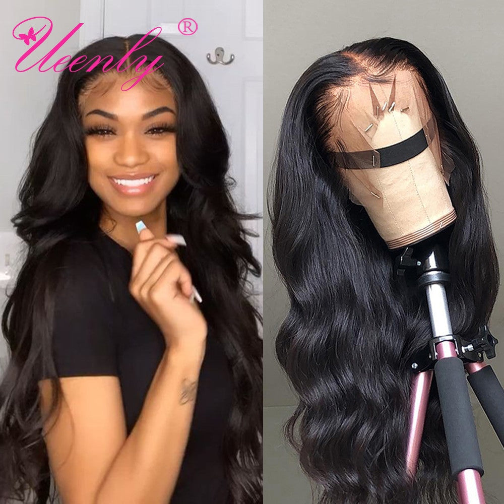 Brazilian Body Wave 360 Human Hair Lace Front Pre Plucked Closure Wig