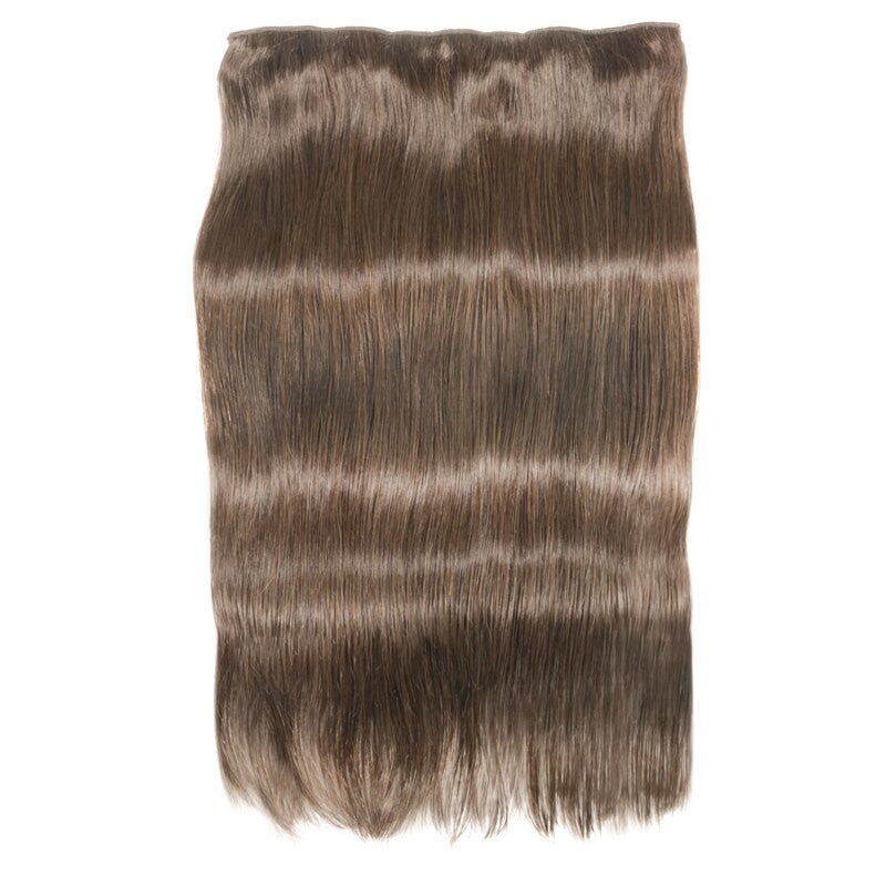 Clip In One Piece Human Hair Extensions Straight Brazilian