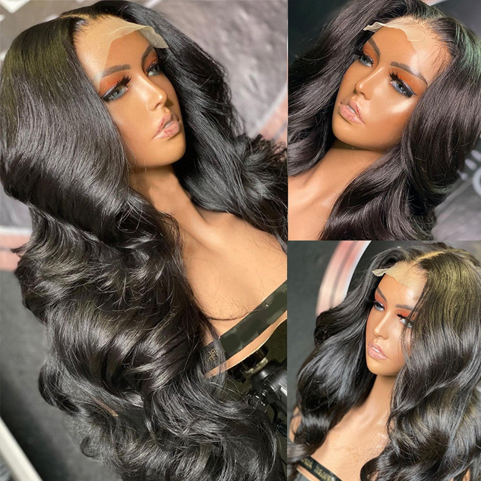 Body Wave Human Hair Pre-Plucked Melted Hairline Lace Front Wig