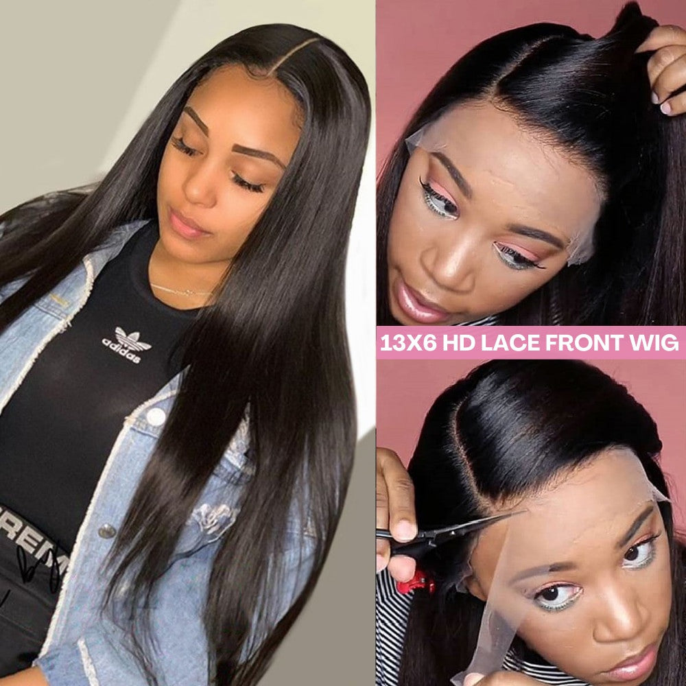 Lace Frontal Human Hair HD Lace Closure Wigs
