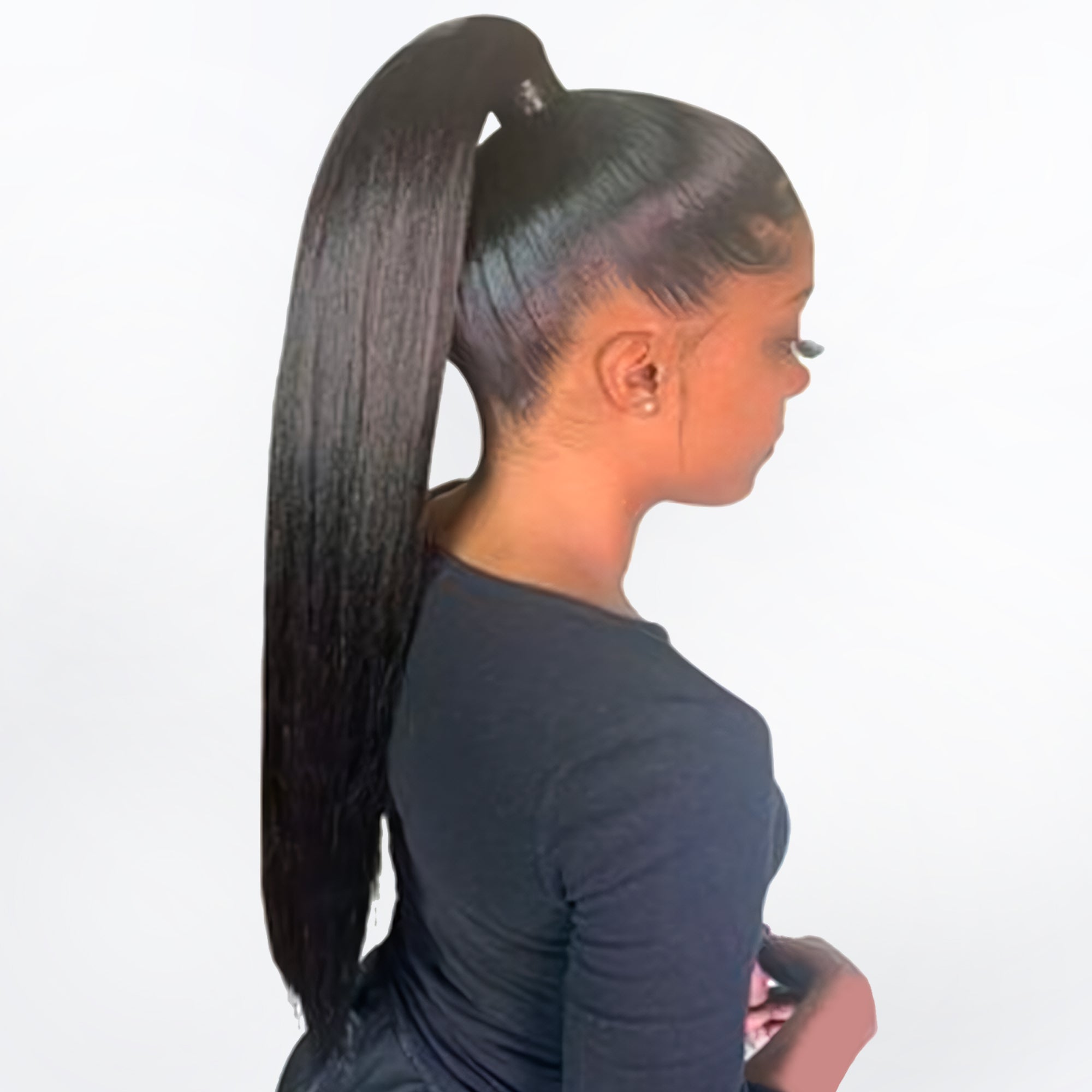 Long Straight Wrap Around Clip-In Ponytail