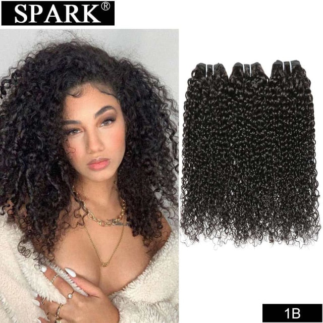 Curly Brazilian Human Hair Ombre Extension Bundles