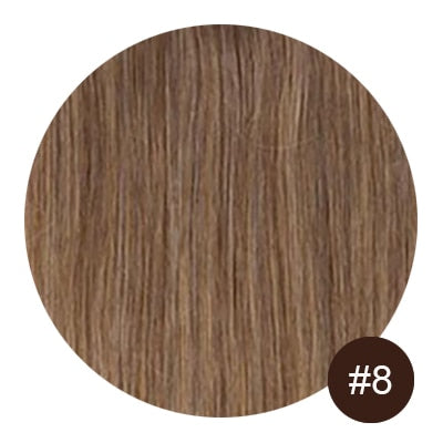 Clip In One Piece Human Hair Extensions Straight Brazilian
