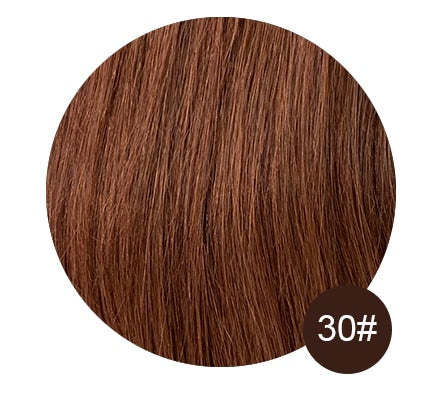 Clip In One Piece Human Hair Extensions Straight Brazilian