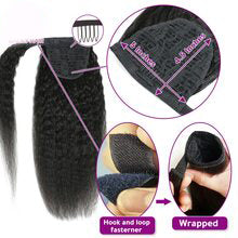 Drawstring Brazilian Remy Wrap Around Ponytail