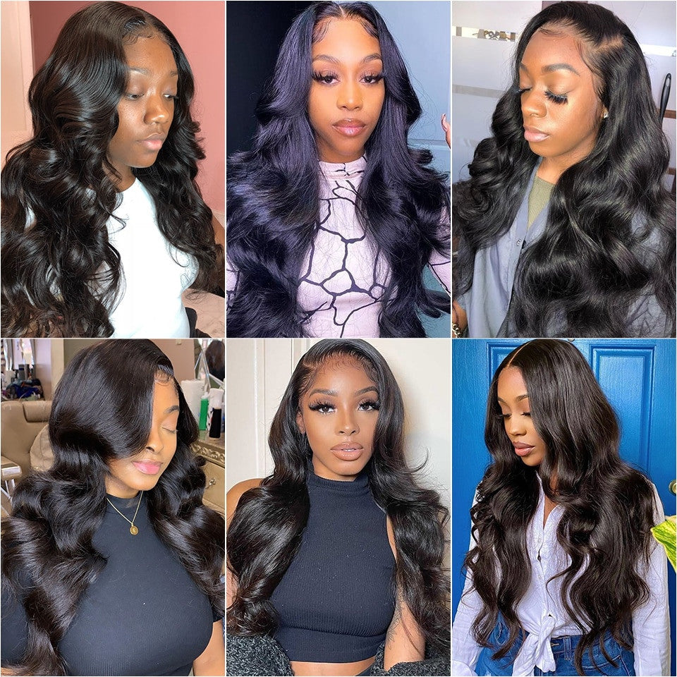 Body Wave Human Hair Pre-Plucked Melted Hairline Lace Front Wig