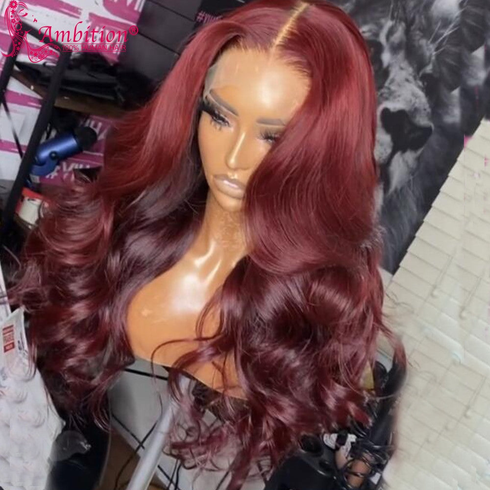 Burgundy Body Wave Lace Front Wig